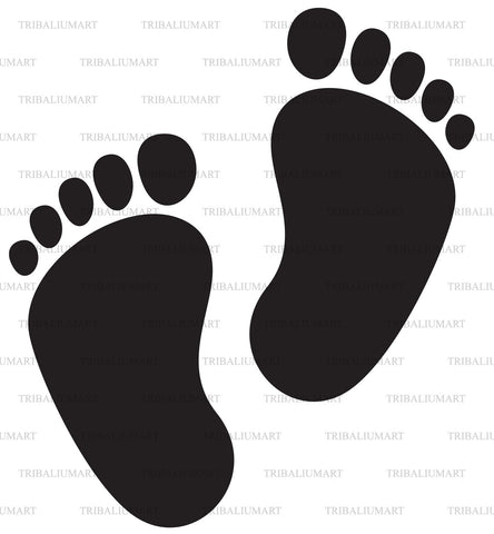 Baby footprint SVG TribaliumArtSF 