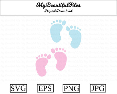 baby footprints SVG MyBeautifulFiles 