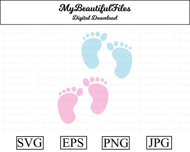 baby footprints SVG MyBeautifulFiles 