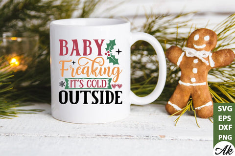 Baby freaking it's cold outside SVG SVG akazaddesign 