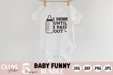 Baby Funny SVG Bundle | Baby Quotes SVG SVG Ollive Studio 