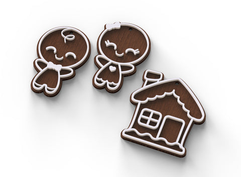 Baby Gingerbread Ornaments SVG Shelly Agronin 