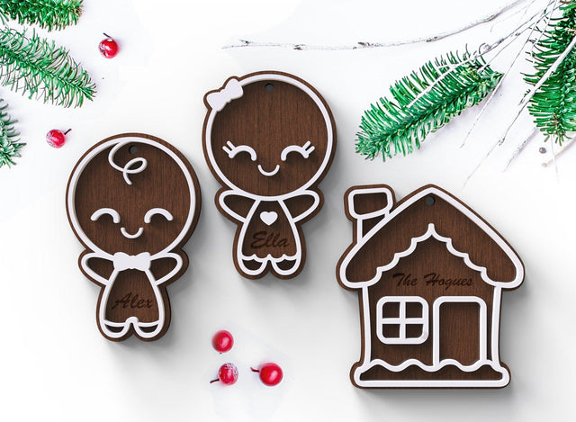 Baby Gingerbread Ornaments SVG Shelly Agronin 
