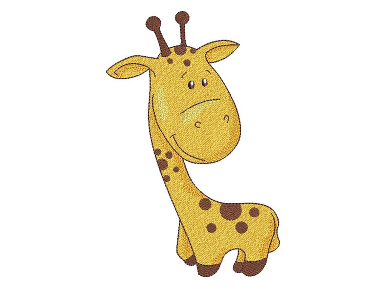 Baby Giraffe Embroidery Design, 3 sizes, Instant Download - So Fontsy