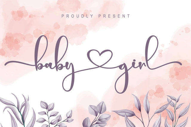 Baby girl Font Letterara 