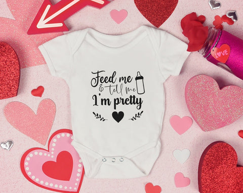 Baby Girl SVG Bundle, 6 Designs, Feed Me And Tell Me I'm Pretty SVG, Little Boss Lady SVG, The Princess Has Arrived SVG SVG HappyDesignStudio 