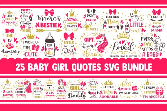 Baby girl SVG Bundle, baby svg, newborn svg, baby onesie svg, svg designs, svg quotes, toddler svg, welcome baby svg, hello world svg, png SVG James 