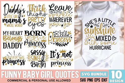 Baby Girl SVG Bundle SVG Ariyan 