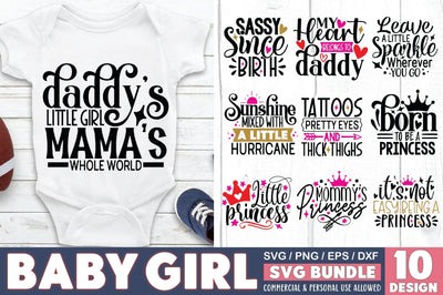 Baby Girl SVG Bundle SVG Ariyan 