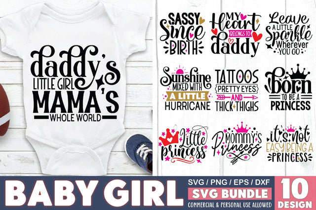 Baby Girl SVG Bundle SVG Ariyan 