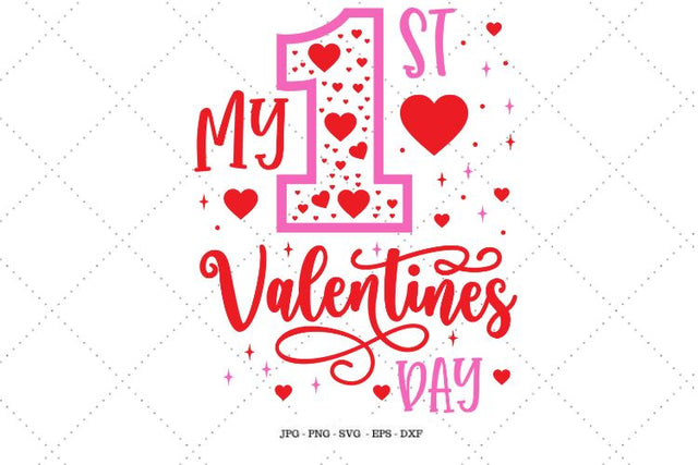 Baby Girl Valentine, Girl Valentine, My First Valentine, Toddler Valentine, First Holiday, Baby Valentines Day, Kids Valentines Svg SVG SVG Digital Designer 