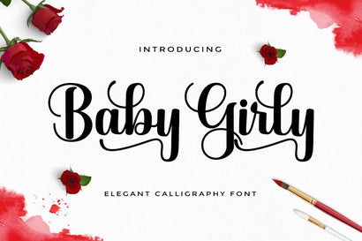 Baby Girly Script Font AngelStudio 