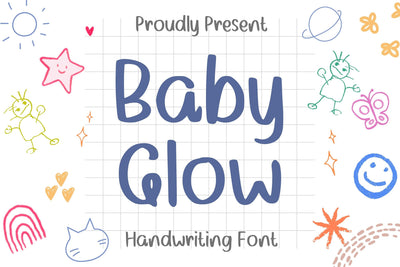 Baby Glow Font Font Aisyah 