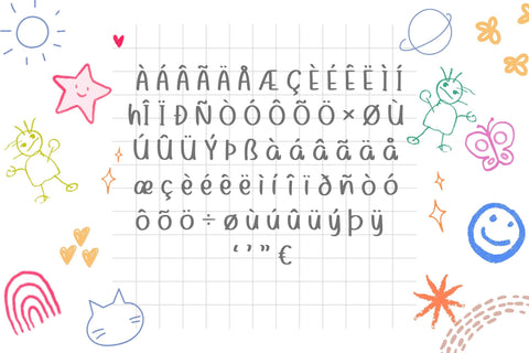 Baby Glow Font Font Aisyah 