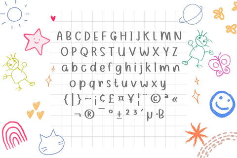 Baby Glow Font Font Aisyah 