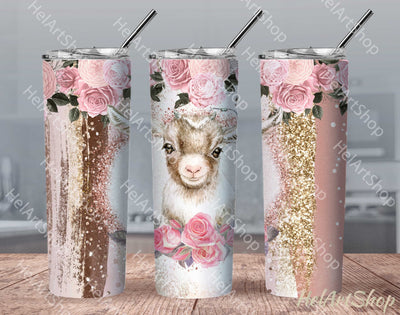 Baby Goat SKINNY TUMBLER Png, Sublimation Png Sublimation _HelArtShop_ 