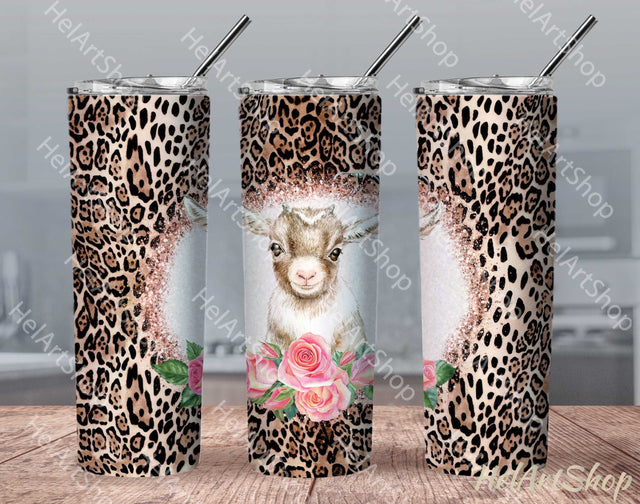 Baby Goat SKINNY TUMBLER Png, Sublimation Png Sublimation _HelArtShop_ 