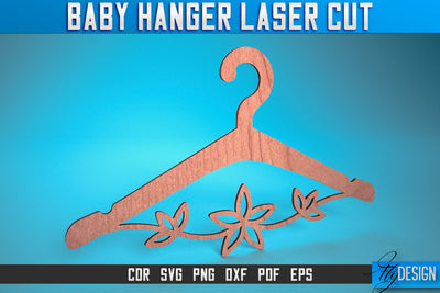 Baby Hanger Laser Cut SVG | Baby Design Laser Cut SVG Design | CNC Files SVG Fly Design 