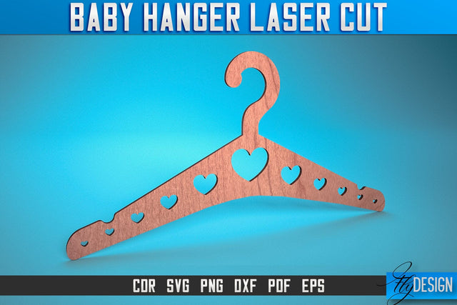 Baby Hanger Laser Cut SVG | Baby Design Laser Cut SVG Design | CNC Files SVG Fly Design 