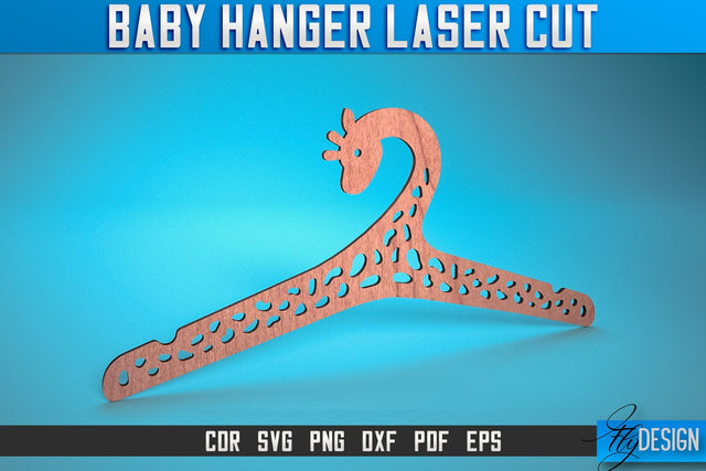 Baby Hanger Laser Cut SVG | Baby Design Laser Cut SVG Design | CNC Files SVG Fly Design 