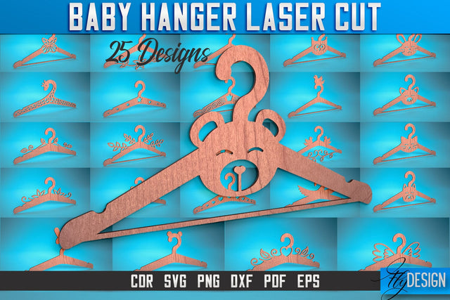 Baby Hanger Laser Cut SVG | Baby Design Laser Cut SVG Design | CNC Files SVG Fly Design 