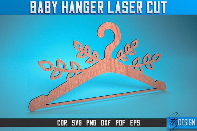 Baby Hanger Laser Cut SVG | Baby Design Laser Cut SVG Design | CNC Files SVG Fly Design 
