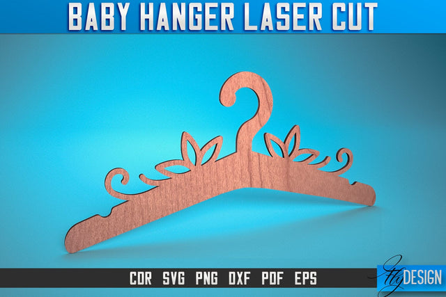 Baby Hanger Laser Cut SVG | Baby Design Laser Cut SVG Design | CNC Files SVG Fly Design 