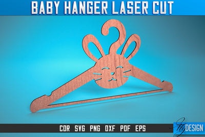 Baby Hanger Laser Cut SVG | Baby Design Laser Cut SVG Design | CNC Files SVG Fly Design 