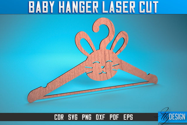 Baby Hanger Laser Cut SVG | Baby Design Laser Cut SVG Design | CNC Files SVG Fly Design 