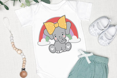 Baby Illustration SVG, Cute Baby Animal Illustration Rainbow Giraffe SVG dapiyupi store 