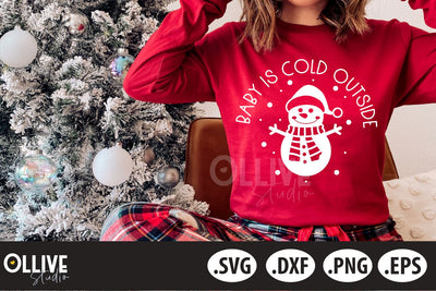 Baby It Is Cold Outside Christmas SVG SVG Ollive Studio 