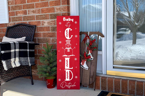 Baby It's Cold Outside - Christmas Porch Sign SVG SVG CraftLabSVG 