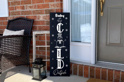 Baby It's Cold Outside - Christmas Porch Sign SVG SVG CraftLabSVG 