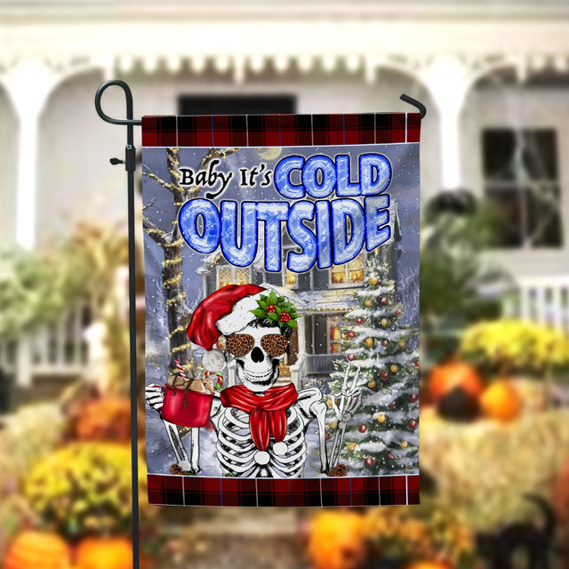 Baby It’s Cold Outside Garden Flag - 12x18 Garden Flag Sublimation Design Download PNG File Instant Download Sublimation CaldwellArt 