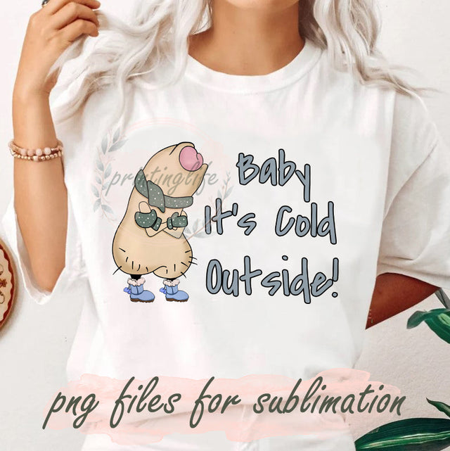 Baby It's Cold Outside Png, Adults Design Png, Christmas Png, Christmas Sublimation Png, Funny Christmas Png, Digital Download Sublimation PrintingLife 