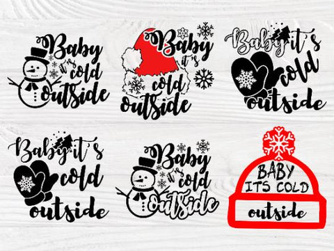 Baby its cold outside SVG Bundle, Winter Svg Files SVG TonisArtStudio 