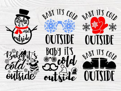 Baby its cold outside SVG Bundle, Winter Svg Files SVG TonisArtStudio 