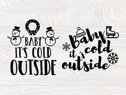 Baby its cold outside SVG Bundle, Winter Svg Files SVG TonisArtStudio 