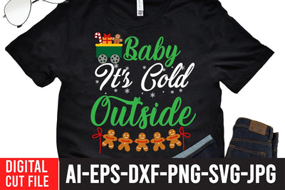 Baby I'ts Cold Outside SVG Design SVG BlackCatsMedia 