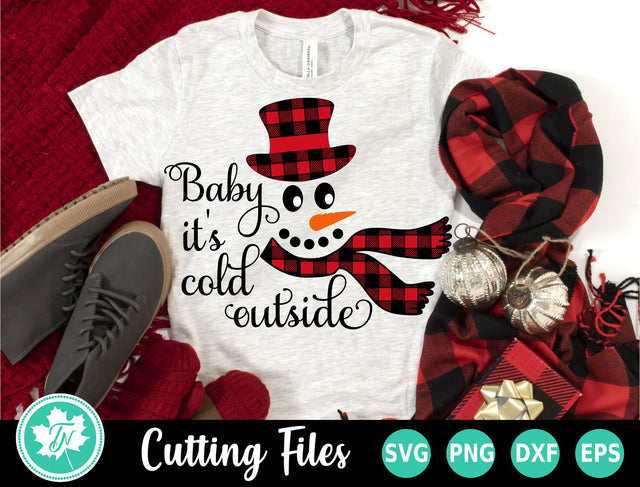 Baby It's Cold Outside SVG | Snowman SVG SVG TrueNorthImagesCA 