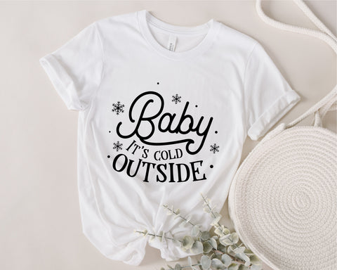 Baby Its Cold Outside svg, Winter svg, Fall svg, Baby It's Cold Outside svg, snowflake svg, snow svg, Holiday svg, Winter season svg, png SVG Fauz 