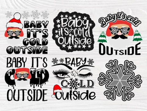 Baby it's Cold Outside SVG, Winter Svg Quotes SVG TonisArtStudio 
