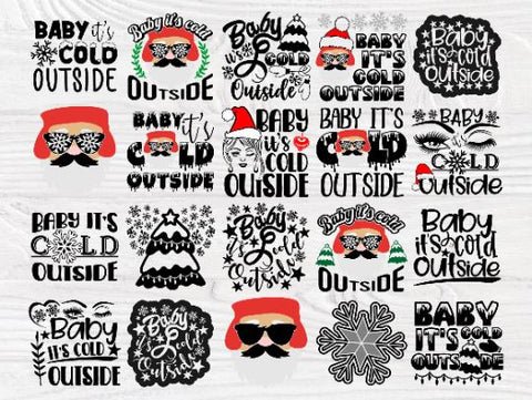 Baby it's Cold Outside SVG, Winter Svg Quotes SVG TonisArtStudio 