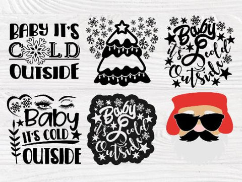Baby it's Cold Outside SVG, Winter Svg Quotes SVG TonisArtStudio 