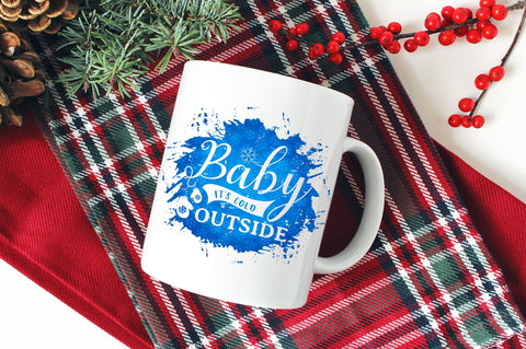 Baby It's Cold Outside, Winter Sublimation Design PNG SVG futivesvg 