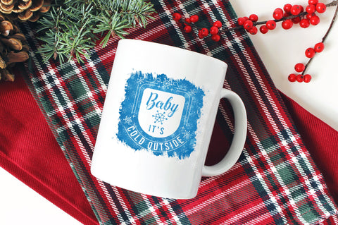 Baby It's Cold Outside, Winter Sublimation Design PNG SVG futivesvg 