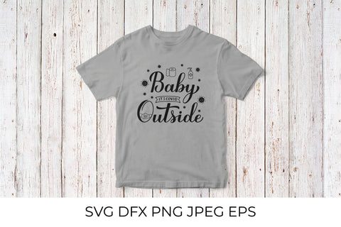 Baby Its Covid Outside. Pandemic quote SVG LaBelezoka 