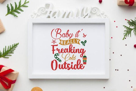 Baby its really freaking cold outside SVG Angelina750 