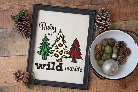 Baby It's Wild Outside | Christmas SVG SVG B Renee Design 