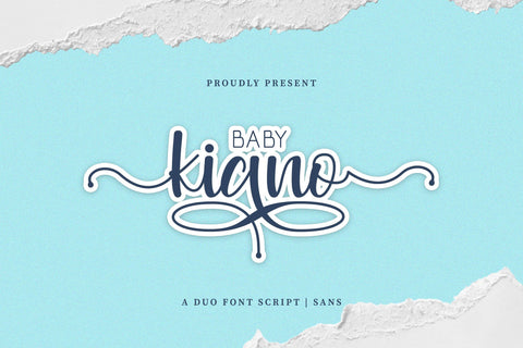 Baby Kiano Duo Font Jun Creative 